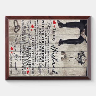 To My Husband Present   New Home Gift   Award Plaque