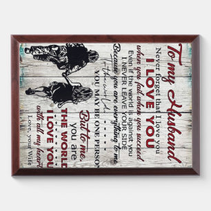To My Husband Present   New Home Gift   Best Gift Award Plaque