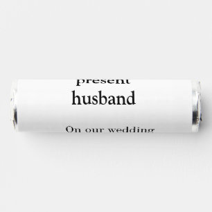 To my husband wedding anniversary add name date ma breath savers® mints