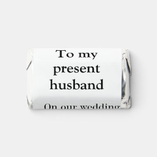 To my husband wedding anniversary add name date ma hershey's miniatures