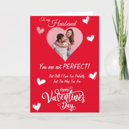 To my Husband Wife Personalized Valentine Card