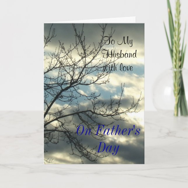 To My Husband with Love On Father's Day Card (Front)