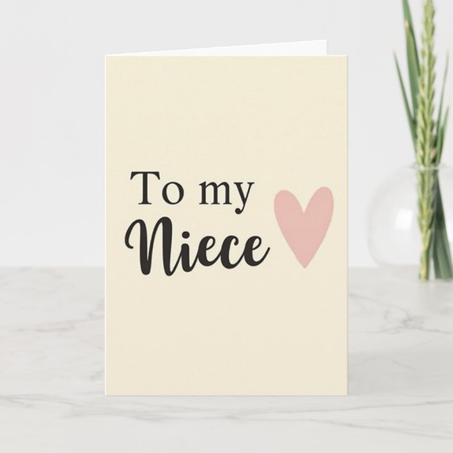 To My Love Heartfelt Card (Front)