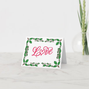 TO MY "LOVE" MEET ME UNDER THE MISTLETOE CARD