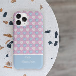 To my Love Name Blue and Pink Hearts Pattern Case-Mate iPhone 14 Case<br><div class="desc">To my Love "name" in white on a light blue background with a pink and blue hearts pattern. Simply edit the text below by clicking on "personalize this template". Great gift for couples on Valentine's Day,  birthdays,  anniversaries,  or other special occasions.</div>