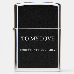 To My Love – Soft Devotion with a Identity Zippo Lighter