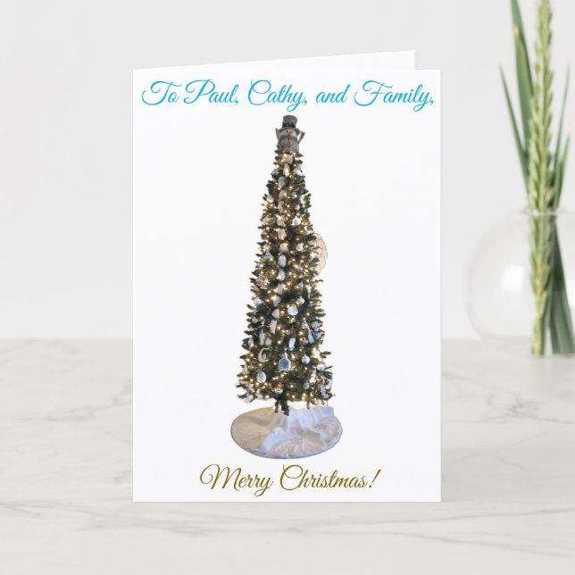 To My Lovely Son and Family, Christmas Card (Front)