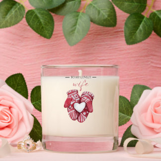 To My Lovely Wife Christmas Gift Scented Candle