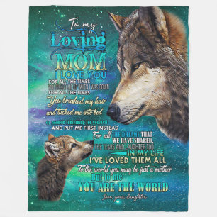 to my loving mom blanket i love you
