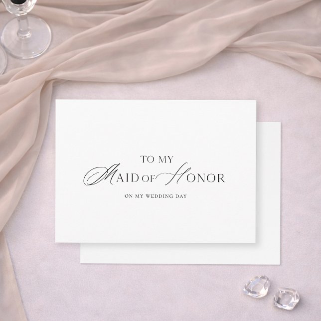 To My Maid of Honor Wedding Card (Creator Uploaded)