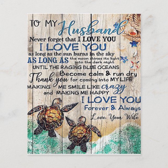 To My Man Gift, Personalized Gift To My Husband Flyer (Front)