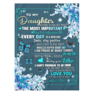 To My Mom Gift,Daughter And Mom,Butterfly Lovers Tablecloth