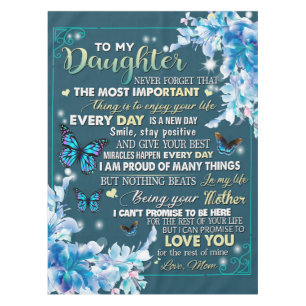 To My Mom Gift,Daughter And Mom,Butterfly Lovers Tablecloth
