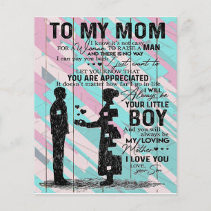 To My Mom, Gift For Mommy, Letter To Mom Flyer