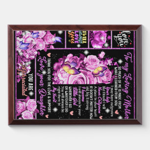 To My Mother Birthday Gift, Love Mom Gift Idea Award Plaque