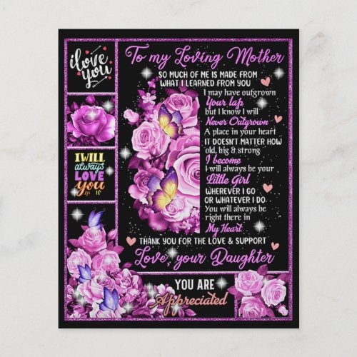 To My Mother Birthday Gift Love Mom Gift Idea Flyer