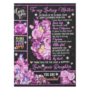 To My Mother Birthday Gift, Love Mom Gift Idea Tablecloth