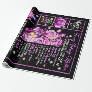 To My Mother Birthday Gift, Love Mom Gift Idea Wrapping Paper