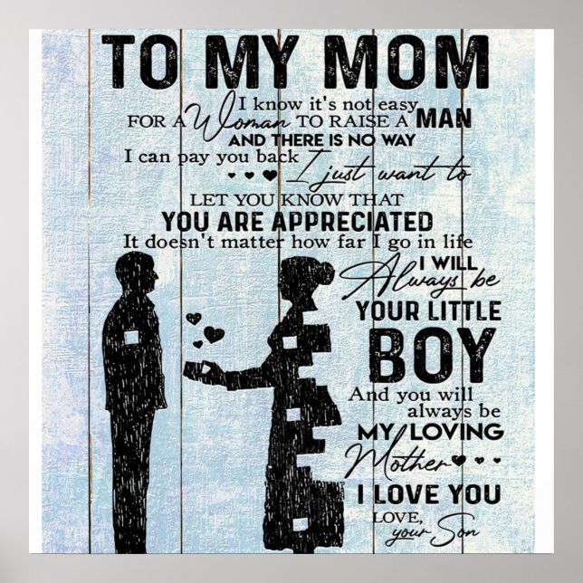 To my mother gift, Special letter to mommy Poster (Front)