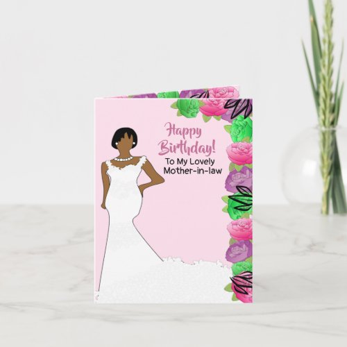 To My Mother_in_law African American Birthday Card