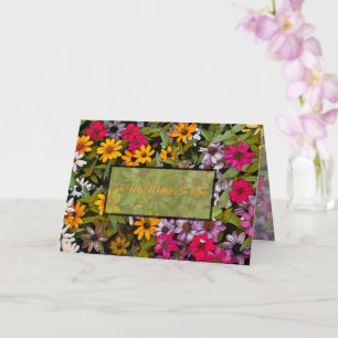 To My Mother-In-Law/ floral/Lucky Me Card