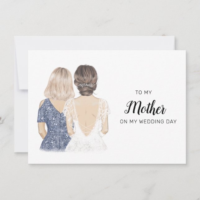 To my mother on my wedding day card (Front)