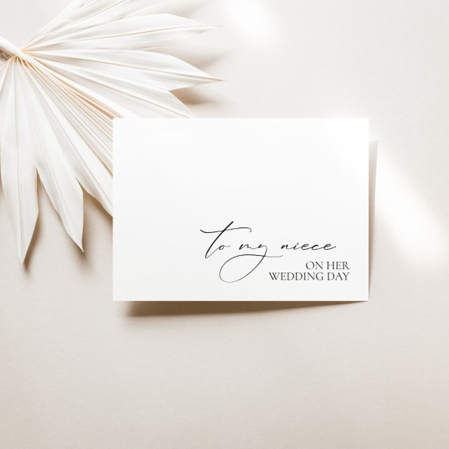"To My Niece On Her Wedding Day" Message Card (Creator Uploaded)