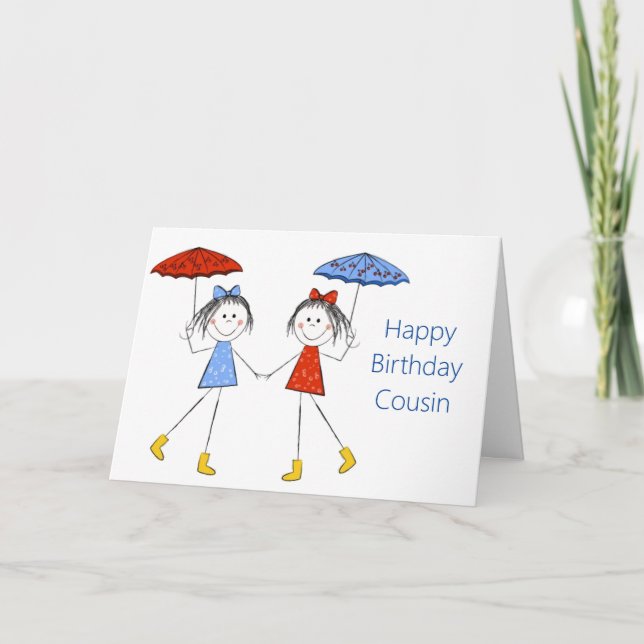 TO MY "OLDER COUSIN" ON YOUR BIRTHDAY HOLIDAY CARD (Front)