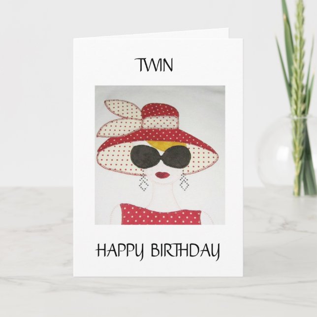 TO MY **OLDER** TWIN ON YOUR BIRTHDAY CARD (Front)