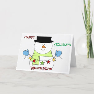 TO MY OR OUR "NEIGHBOR" at CHRISTMAS Holiday Card