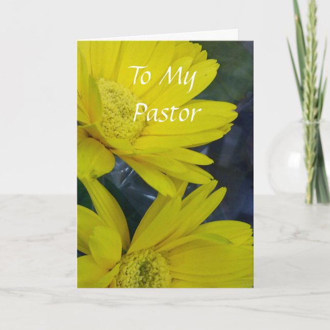 To My Pastor Thank You Card (Front)