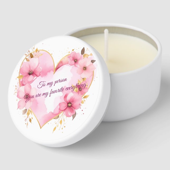 To My Person Candle Romantic Gift for Best Friend Mini Candle Favors (Corner)