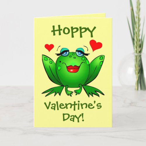 To My Prince Hoppy Valentines Frogs Cute Romantic Holiday Card