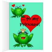 To My Princess Hoppy Valentines Frog Card (Inside (Right))