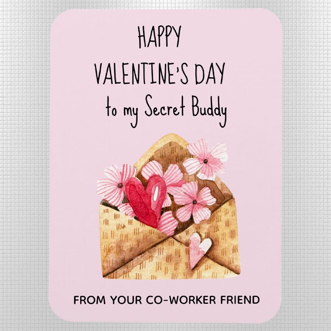 To My Secret Buddy Valentine's Day Flexible Magnet (Creator Uploaded)
