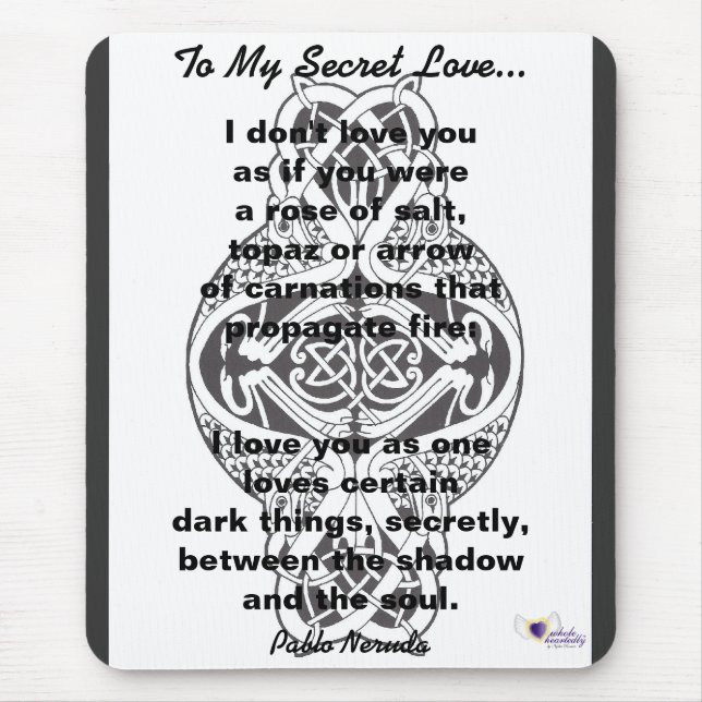 To My Secret Love Mouse Pad - Customize (Front)