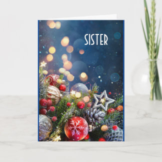 TO MY SISTER AT CHRISTMAS=LETS HAVE SOME FUN! HOLIDAY CARD