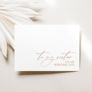 "To My Sister On My Wedding Day" Wedding Message 