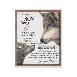 To My Son Gift, Mom And Son, Love Letter To Son Metal Print