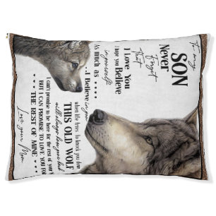 To My Son Gift, Mom And Son, Love Letter To Son Pet Bed