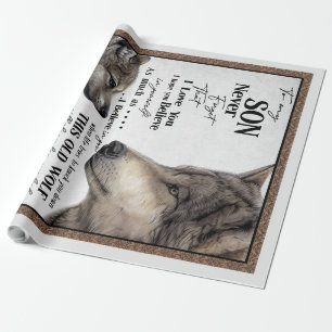 To My Son Gift, Mom And Son, Love Letter To Son Wrapping Paper