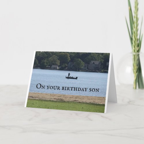 TO MY SON ON YOUR BIRTHDAY CARD