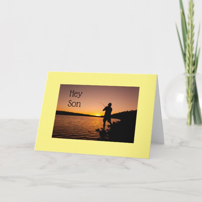 TO MY "SON" THE FISHERMAN ON **BIRTHDAY** CARD (Front)