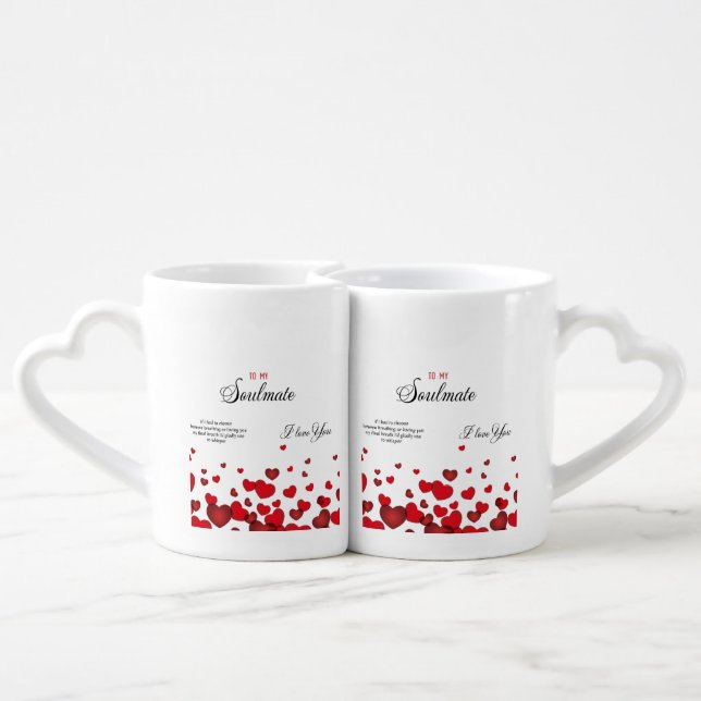 To my Soulmate  Coffee Mug Set (Back Nesting)