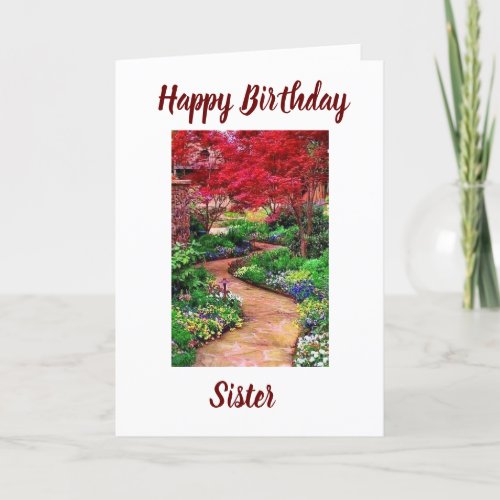 TO MY SPECIAL SISTER ON YOUR BIRTHDAY CARD