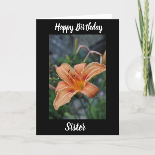 TO MY SPECIAL SISTER ON YOUR BIRTHDAY CARD