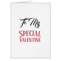 To My Special Valentine - Card