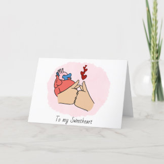 To My Sweetheart ASL Valentine's Card
