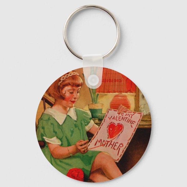 To My Valentine Mother Keychain (Front)
