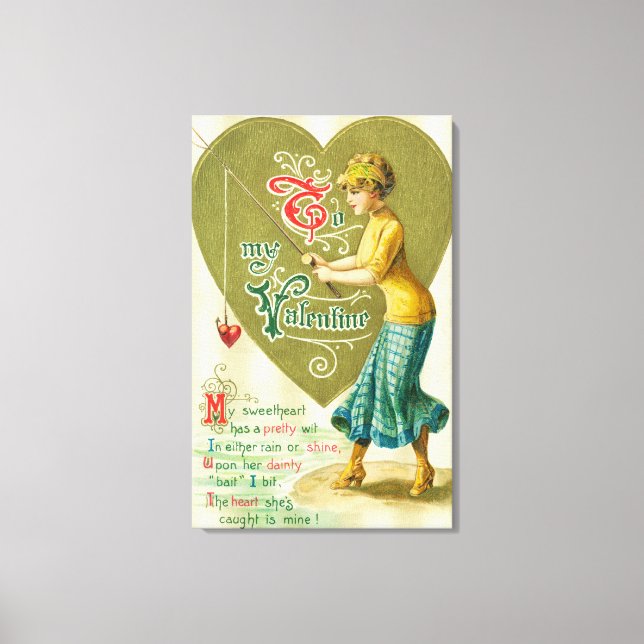 To My Valentine Woman Canvas Print (Front)